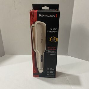Remington Shine Therapy 2" Flat Iron Agran Oil & Kertain Infused Ceramic S9531
